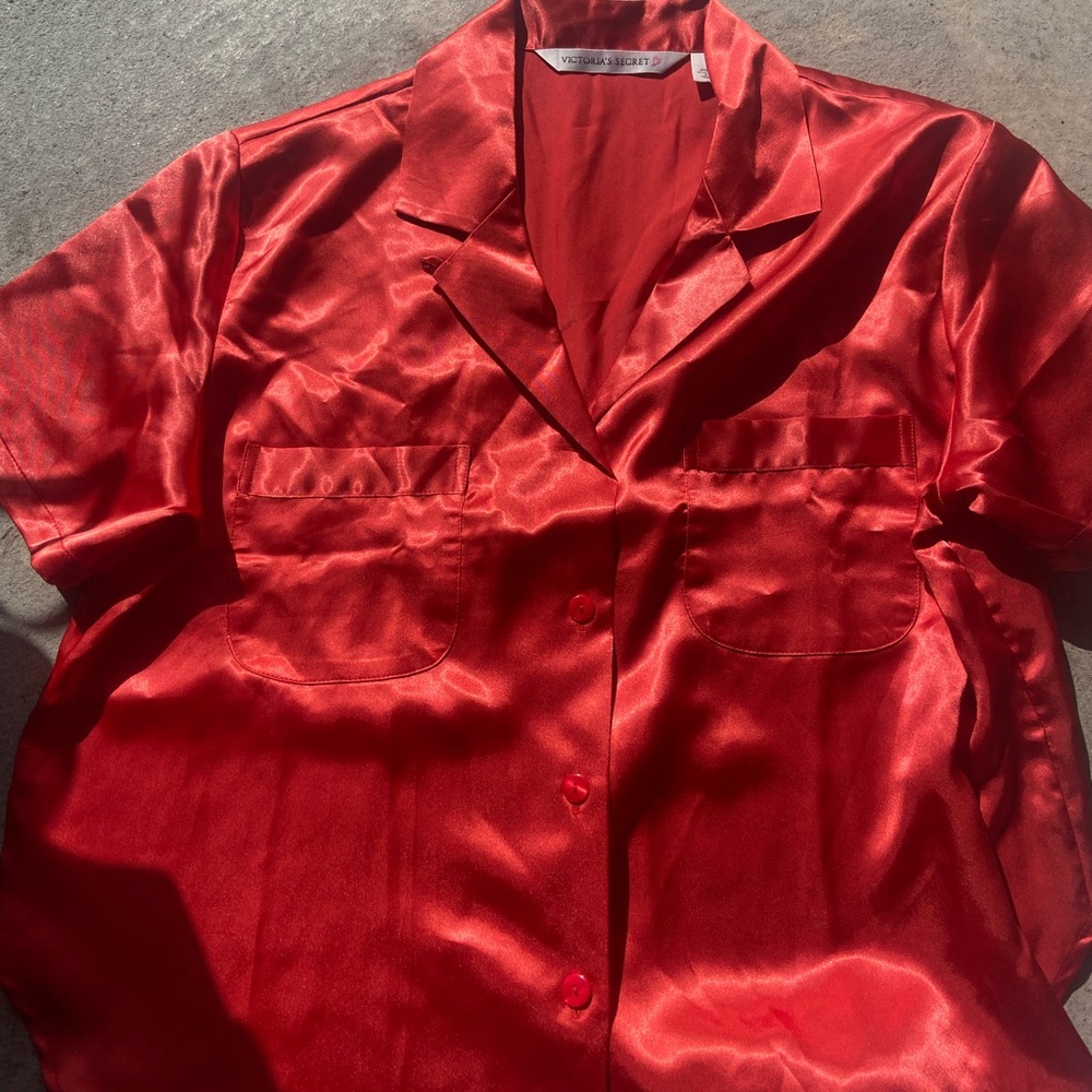 Victoria’s Secret Red Pajama Top